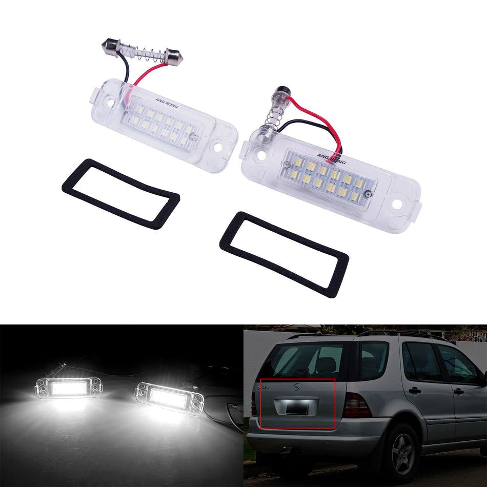 LED-Nummernschildlichter fehlerfrei für Mercedes-Benz ML W163