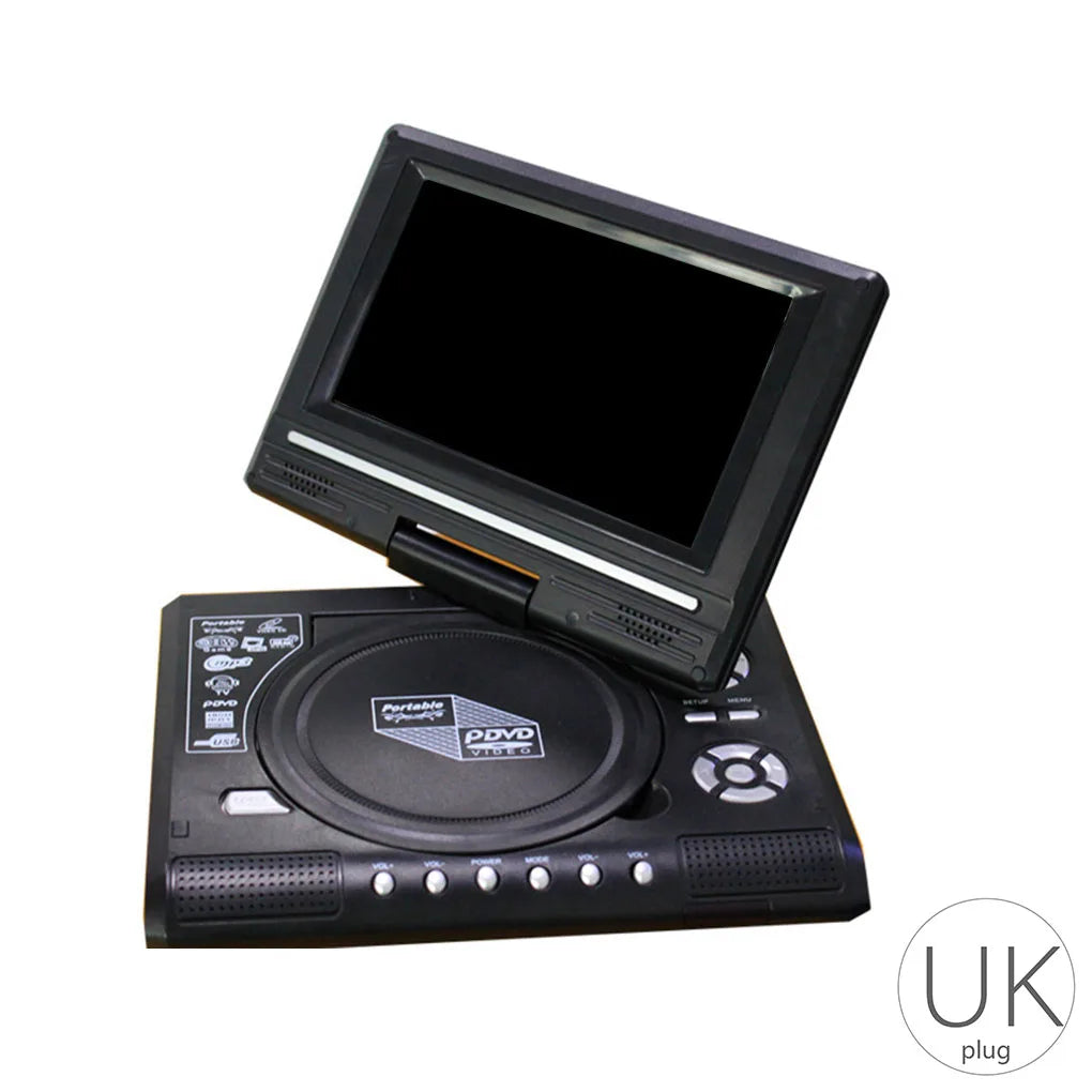7.8 inch Mini DVD CD Player - Portable &amp; Rotatable Screen US PLUG 110V