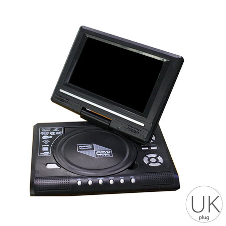 7.8 inch Mini DVD CD Player - Portable &amp; Rotatable Screen US PLUG 110V