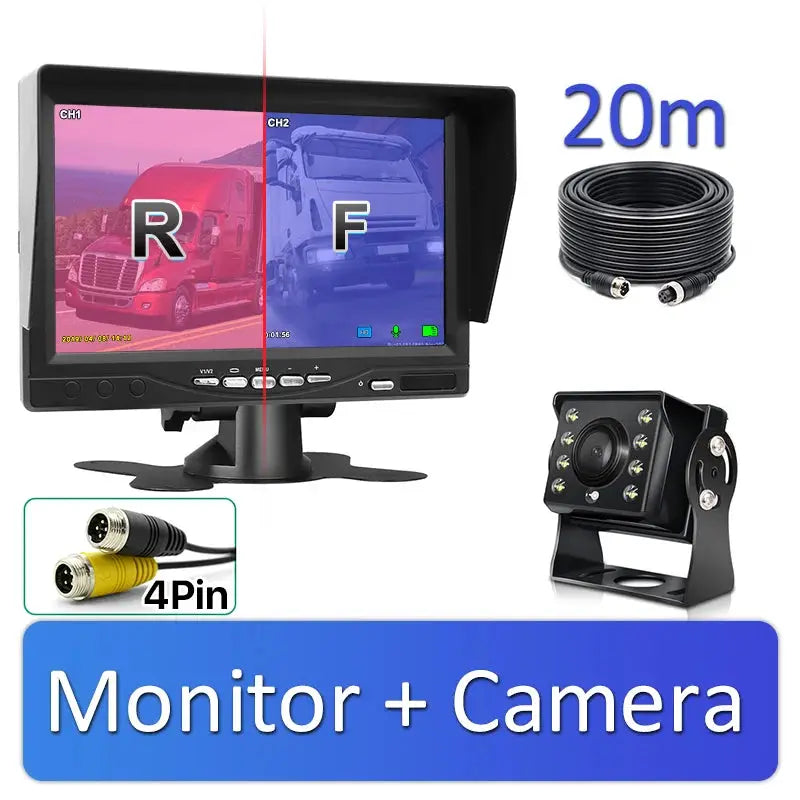 AHD Truck Backup Camera System With 7 Inch Monitor And 1080P Night Vision by InterCyprus Trading Ltd