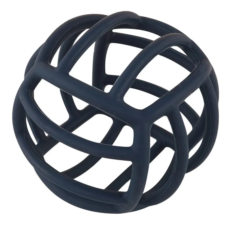 BPA Free Soft Silicone Teething Ball Toy for Infants 019-denim blue