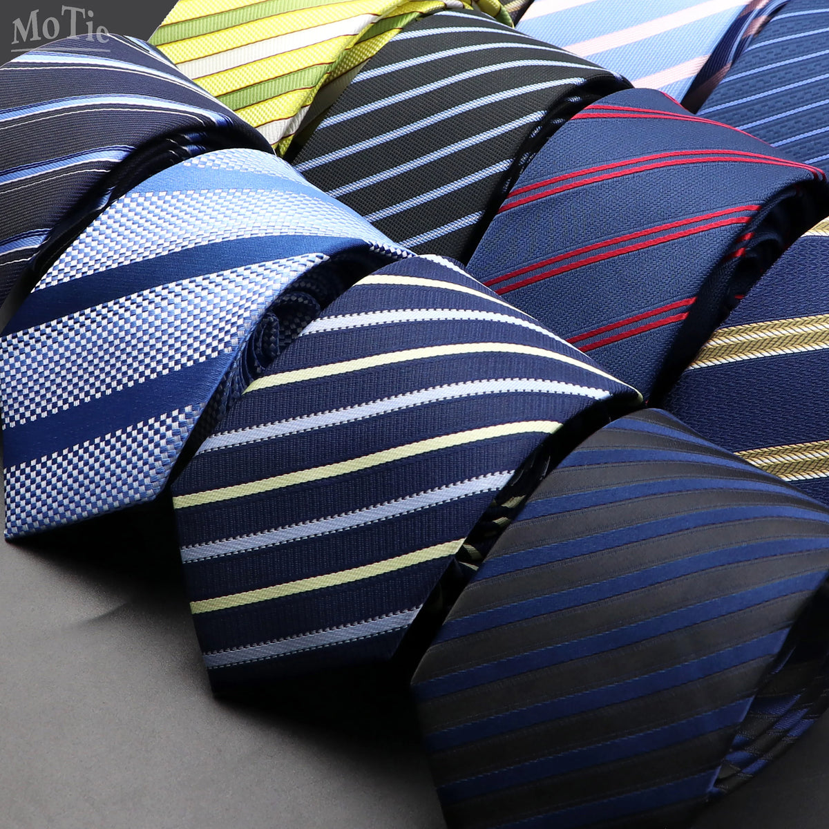 Classic Striped Necktie for Men - Perfect for Weddings and Formal Events