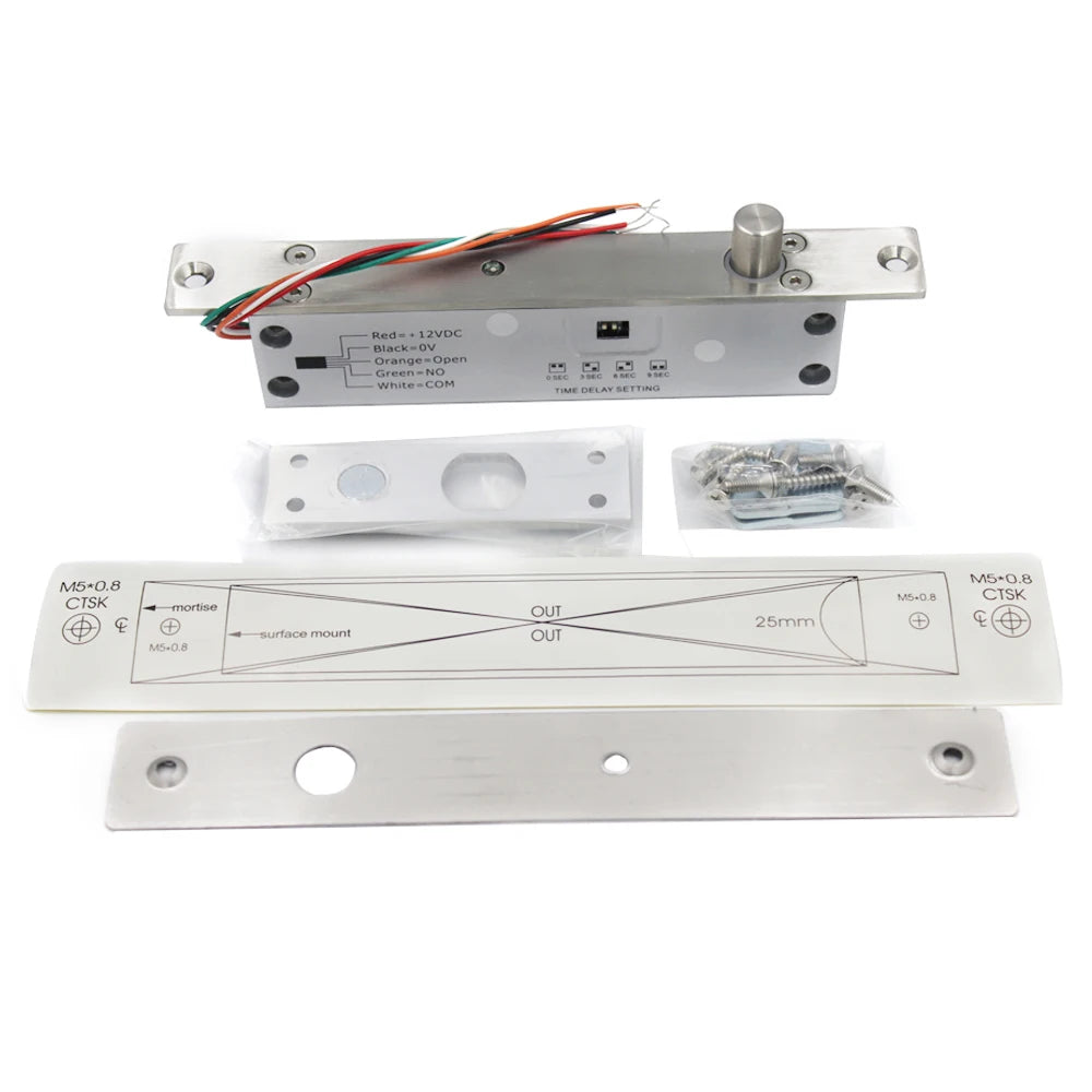 F160B &ndash; NC NO Fail Safe Electronic Mortise Lock Time Delay