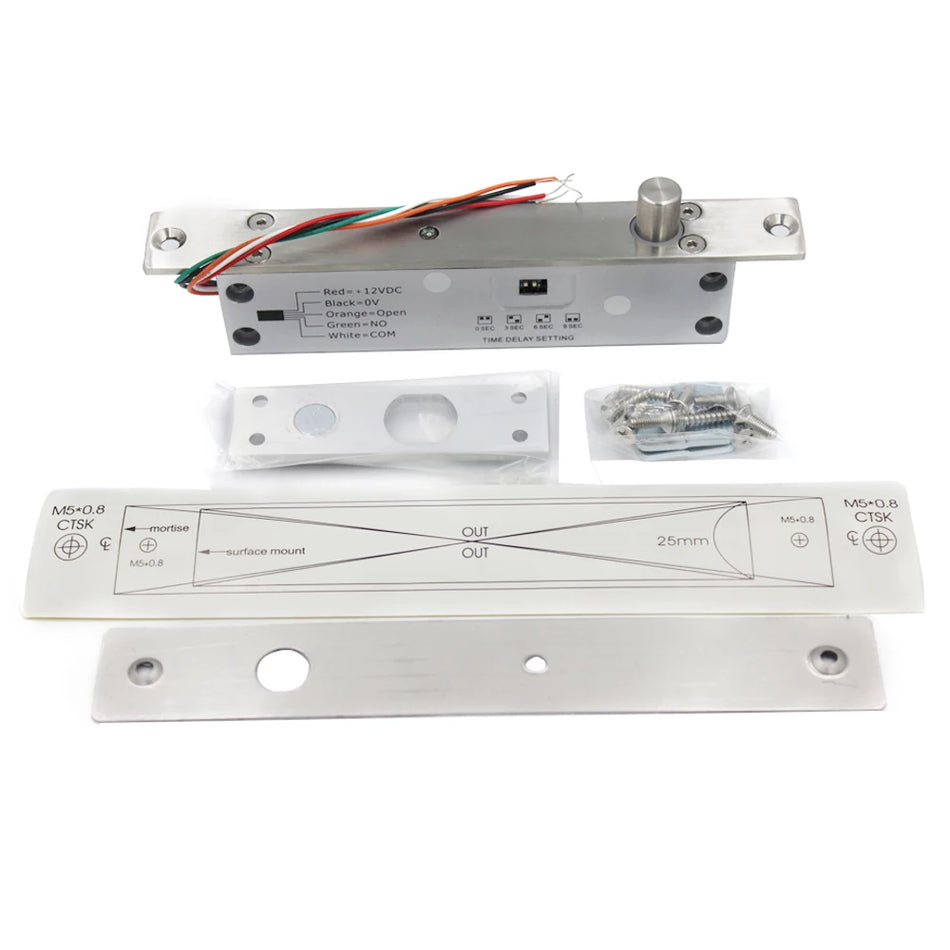 F160B &ndash; NC NO Fail Safe Electronic Mortise Lock Time Delay