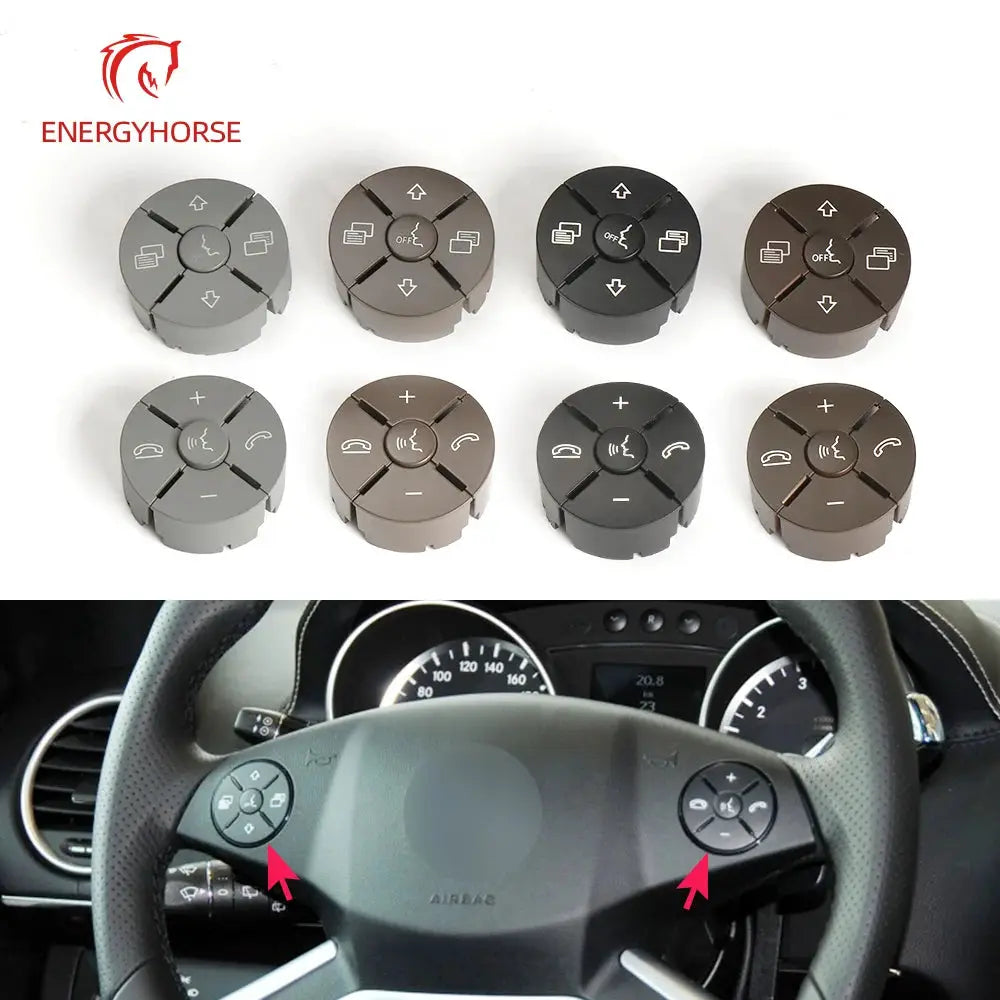 For Mercedes W164 W251 Car Multi-function Steering Wheel Key Control Knob Button Cover For Benz ML GL R Class 1648700558 by InterCyprus Trading Ltd