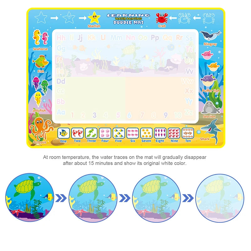 Kids Magic Water Drawing Mat &ndash; Eco-Friendly Educational Fun