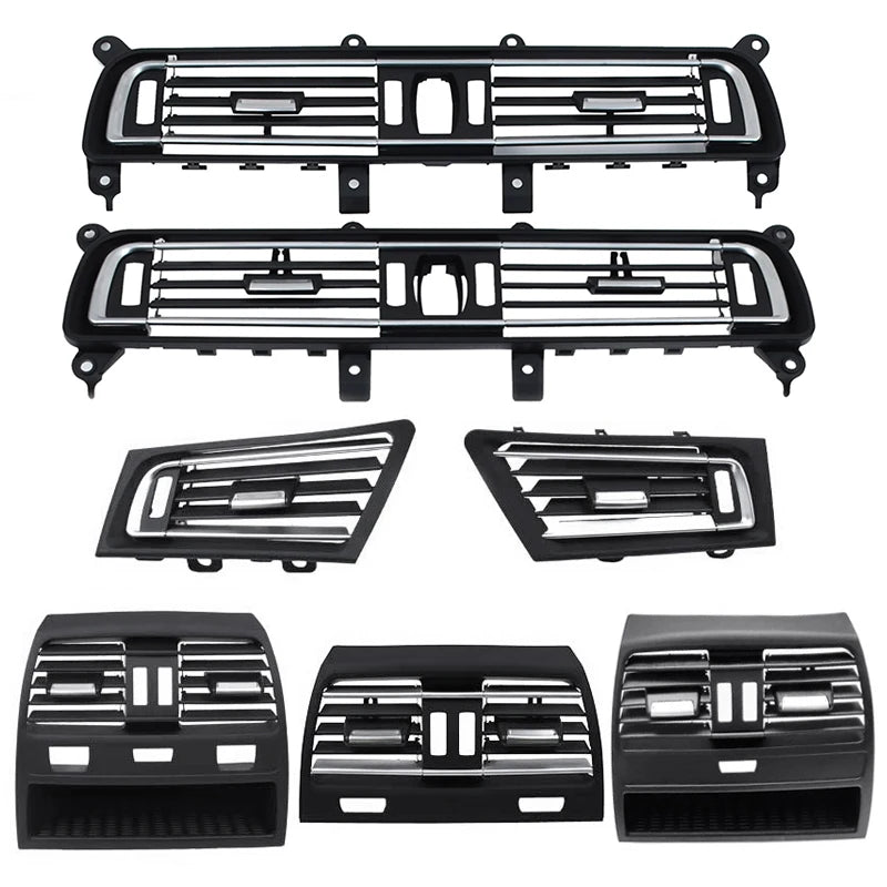 Vent Grill Chrome for BMW 7 Series F01 F02 Front Left Center Right Rear Replacement Part Durable PC ABS