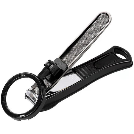 Magnifying Glass Nail Clippers - Ultra Sharp Steel Pro black