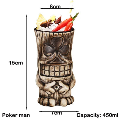 Hawaii Tiki Mug Ceramic - Eco Friendly Cocktail Cup
