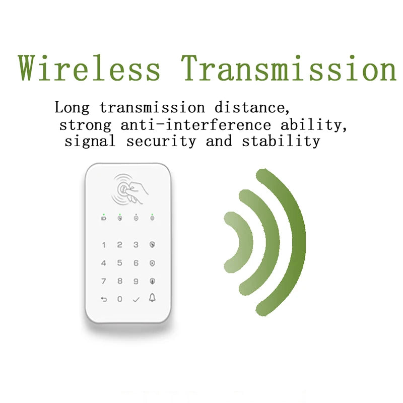 K10 Wireless Touch Keyboard Lock &ndash; RFID Passcode Arm Disarm