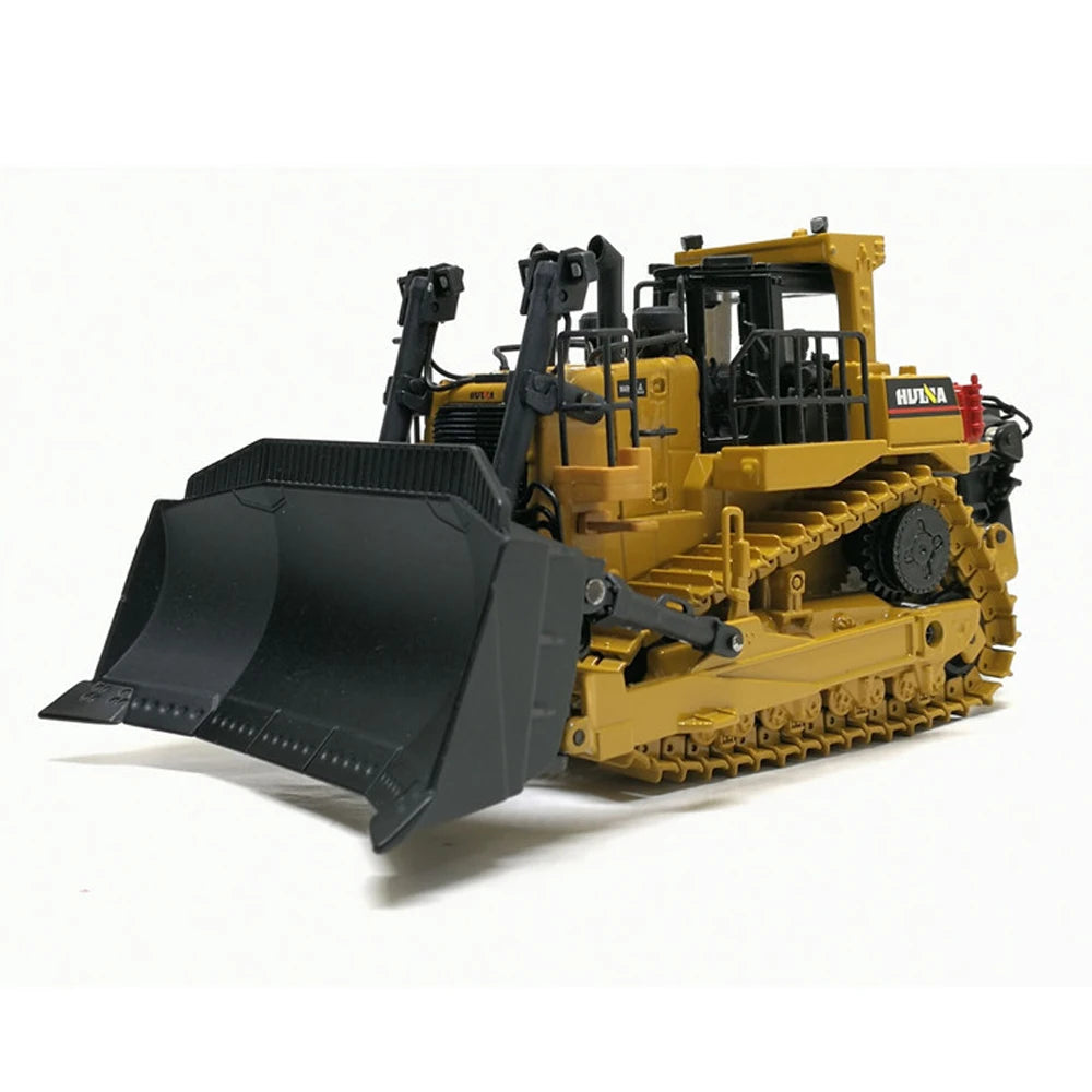 1/50 Scale High Simulation Alloy Toys Die-cast Pattern Hydraulic Navvy Loader Bulldozer Engineering Construction Car Boys Gifts Heavy Bulldozer