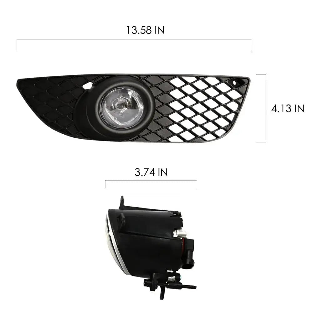 Fog Lights For Mitsubishi Lancer 2008 2009 2010 2011 2012 2013 Fog Lamp Harness Switch Front Driving Bumper Grille Super Bright by InterCyprus Trading Ltd