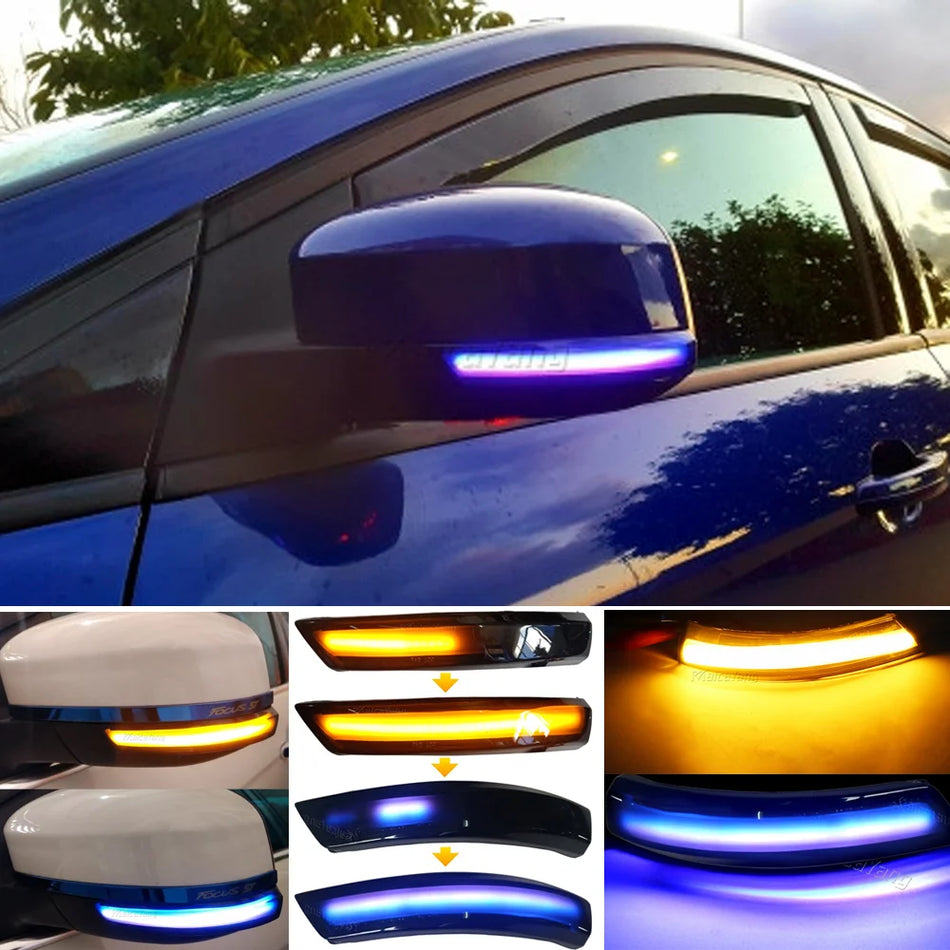 Lampes clignotantes LED à flux dynamique pour Ford Focus Mk3 Mk2 Mondeo Mk4