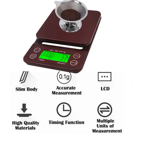 S023 Digital Kitchen Scale &ndash; 0.1g Precision With Backlight