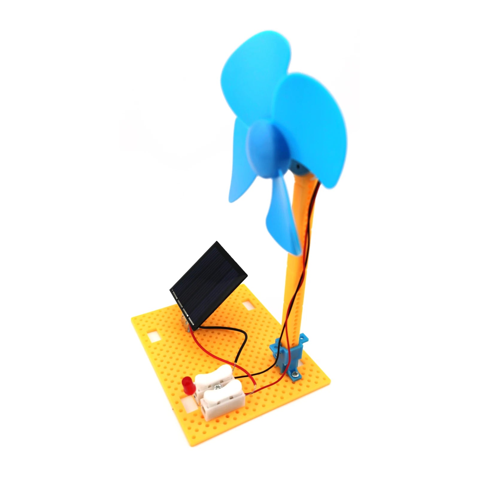 2-in-1 Solar and Wind Powered DIY Fan Kit for Kids - Science Experiment Educational Toy