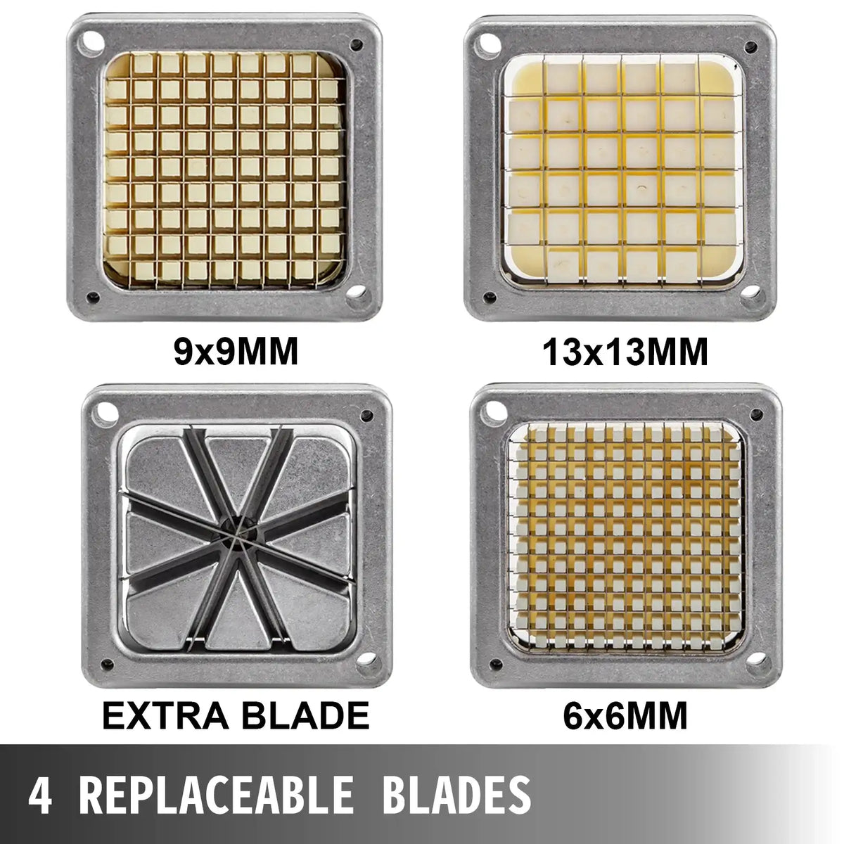 Electric Vegetable Cutter Slicer 4 Blades