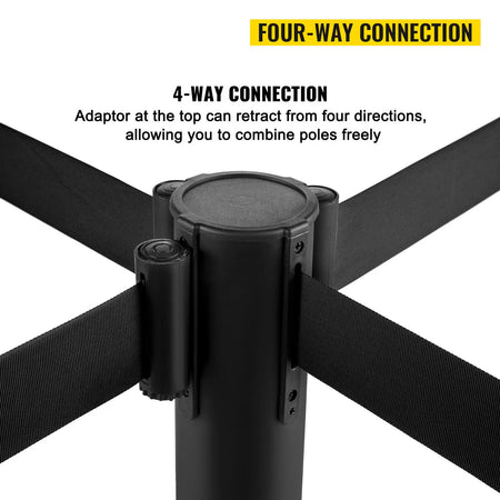 SucceBuy Stainless Belt Stanchion &ndash; Retractable Belt 6.6 Ft