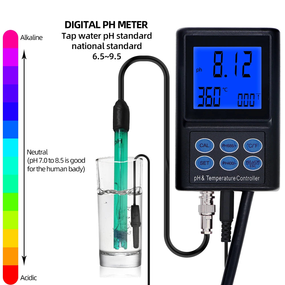 PH-221 pH Temperature Controller &ndash; pH And Temp Tester