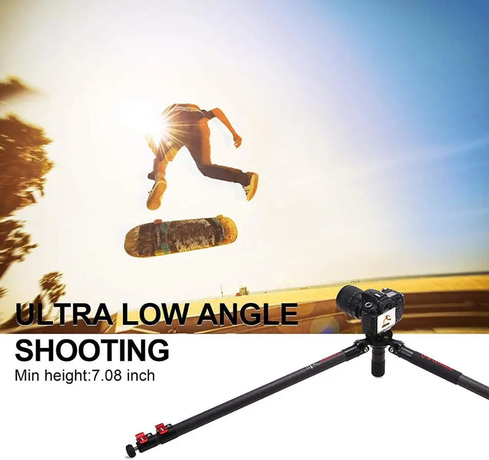 IFOOTAGE TC7 Tripod &ndash; 61-Inch Carbon Fiber Body For Cameras