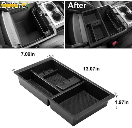 Center Console Organizer Armrest Storage Box for GMC Yukon 2015 2016 2017 2018 GMC Sierra 1500 Chevy Tahoe Chevy Suburban GMC by InterCyprus Trading Ltd
