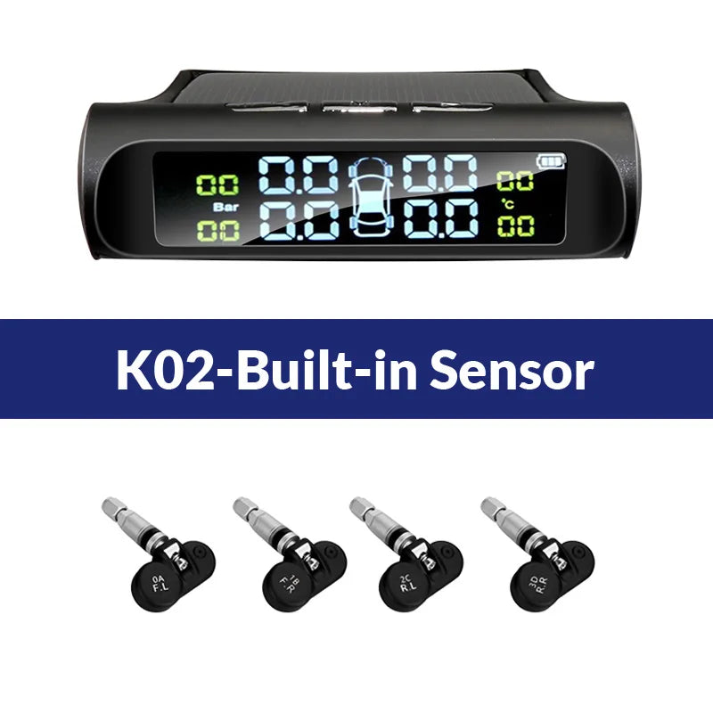 K01 &ndash; Solar Powered Tyre Pressure Monitoring System K02-Built-in Sensor