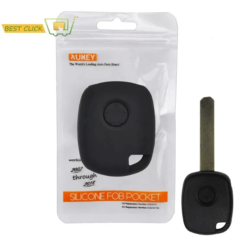 1 Button Silicone Car Key Case For Honda CR-V Odyssey Fit City Civic Accord Cover Keyless Remote Fob Shell Jacket Protector by InterCyprus Trading Ltd