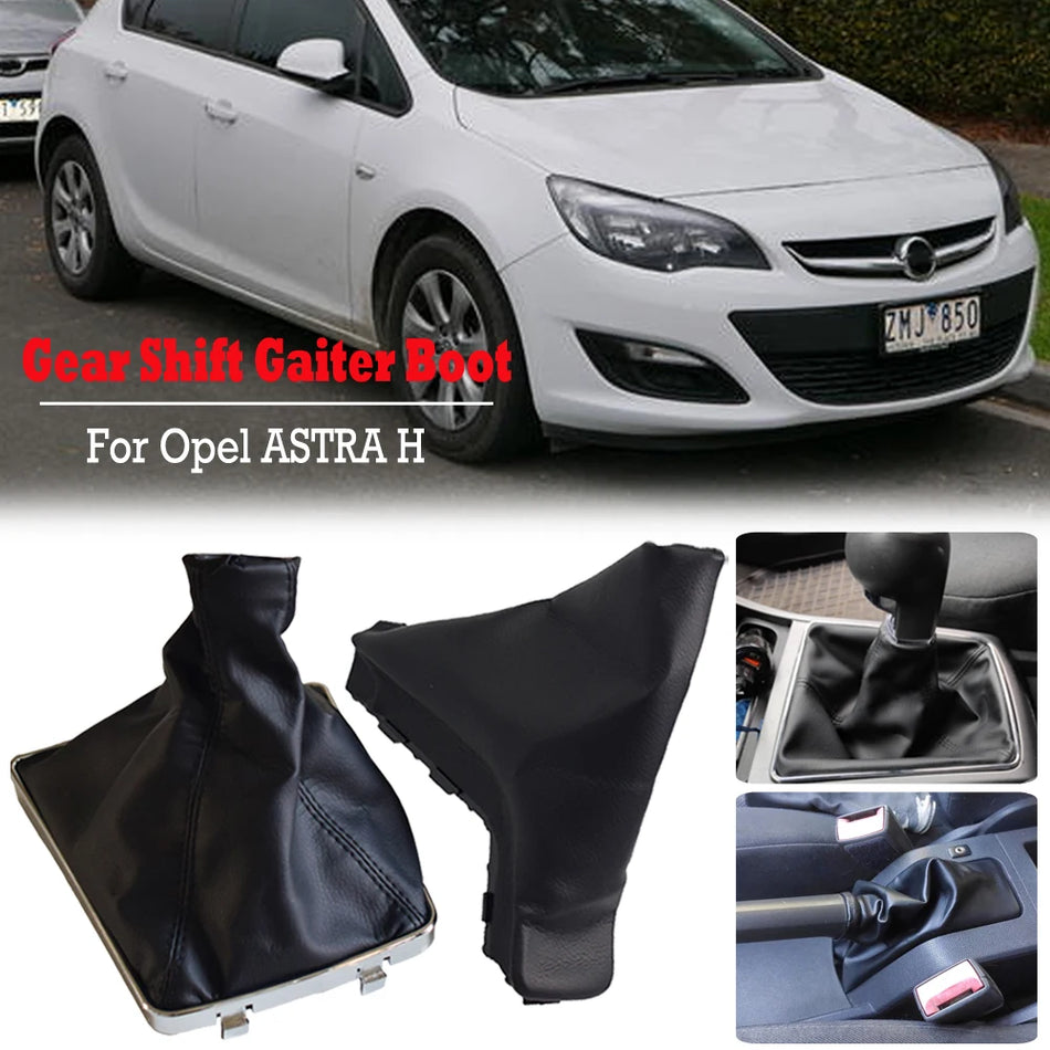 Mânere de schimbător de viteze negre cu manșon pentru Opel ASTRA H