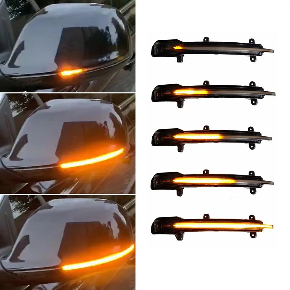 Clignotants de rétroviseur latéral noir brillant pour Audi Q5 Q7 SQ5 SQ7 8R 4L