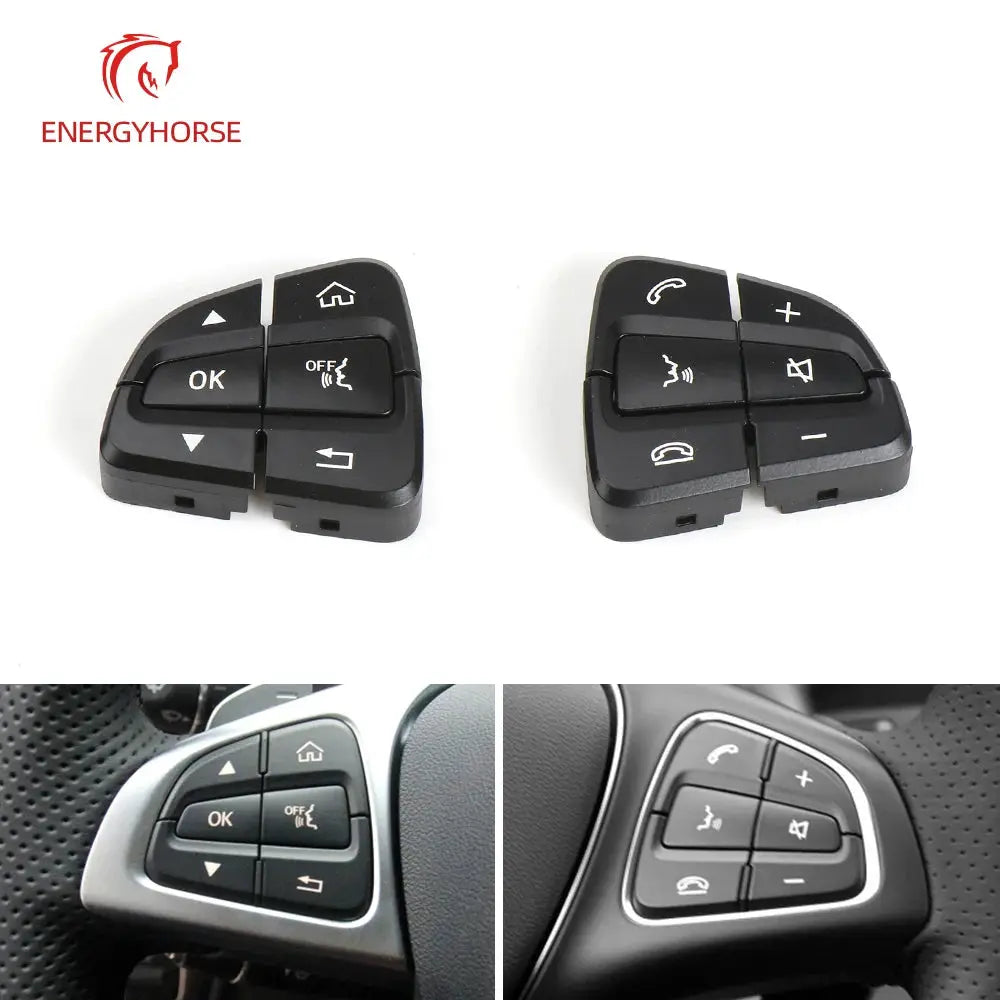 For Mercedes W205 C ClassSteering Wheel Buttons Switch For Benz W253 GLC Multi-function Switch For Car Steering Wheel 0999050200 by InterCyprus Trading Ltd