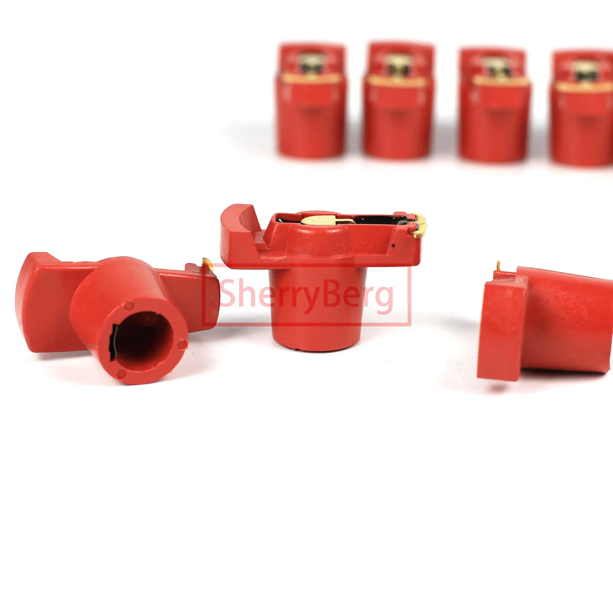 SherryBerg New Quality Red Rotor Arm for VW Beettle Bug 009 Bosch Distributors Multi-Pack X 10 Set of 10 10PCS As One KIT by InterCyprus Trading Ltd