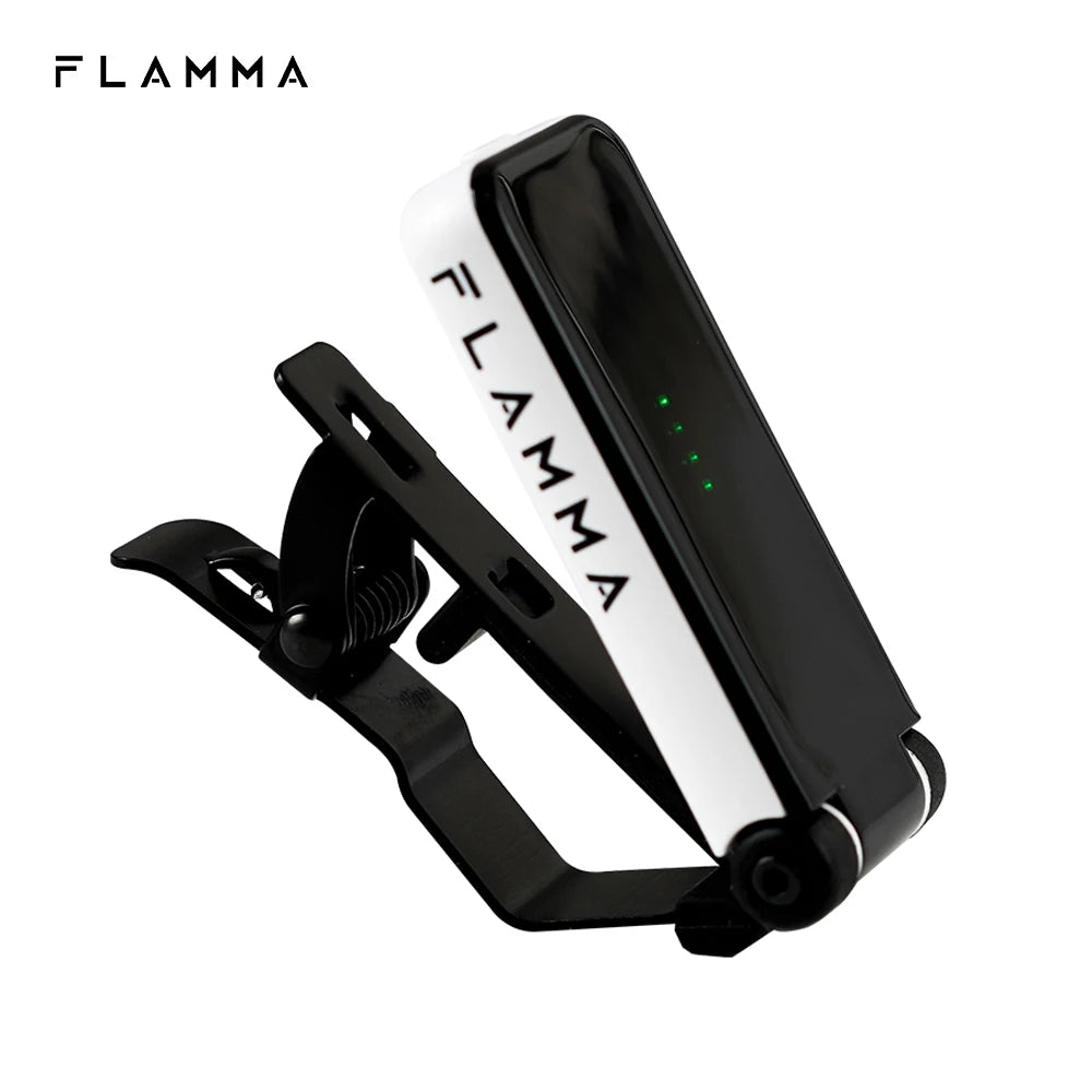 FLAMMA FT01 Clip-On Tuner &ndash; All Instruments Tuning On Go White / CHINA