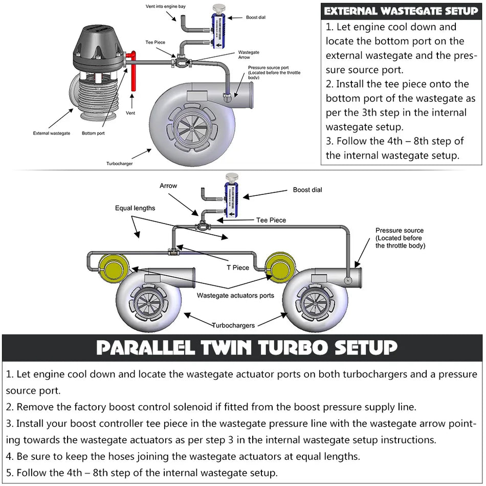 Kit de Controler Turbo Boost Ajustabil Universal, 1-30 PSI, În Cabină