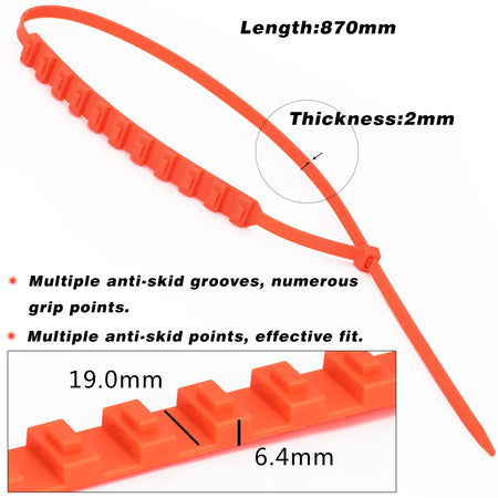 STC01 Snow Tire Chains &ndash; Anti Skid Nylon For Cars Trucks