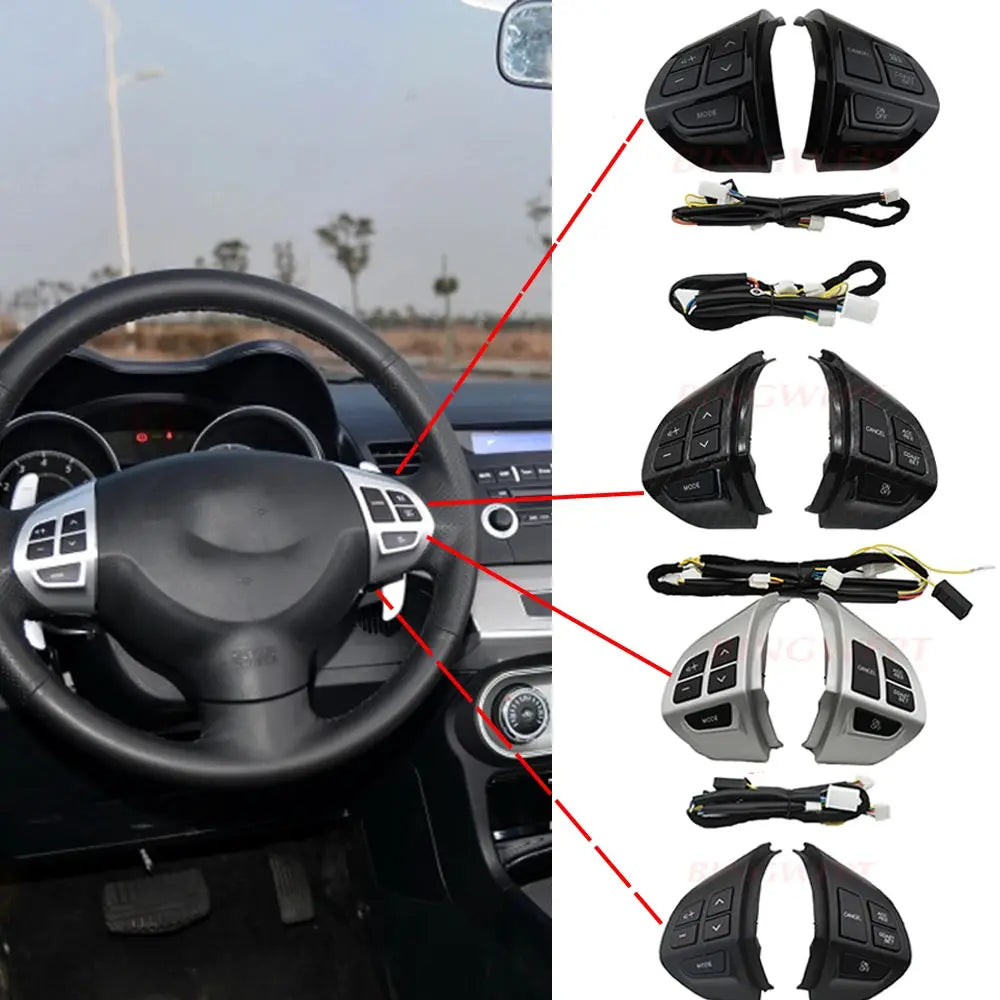 Steering Wheel Volume Sound Button Fit for MITSUBISHI LANCER OUTLANDER ASX 2007-2011 by InterCyprus Trading Ltd