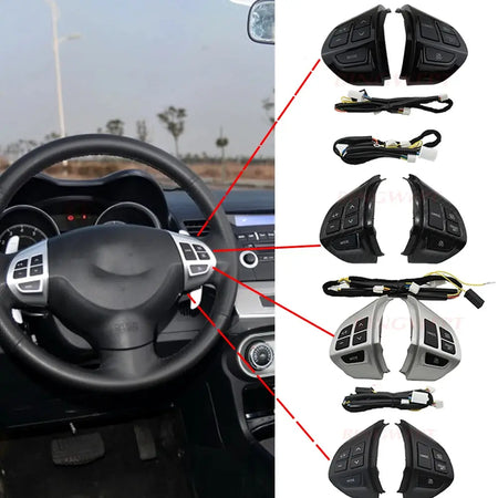 Steering Wheel Volume Sound Button Fit for MITSUBISHI LANCER OUTLANDER ASX 2007-2011 by InterCyprus Trading Ltd