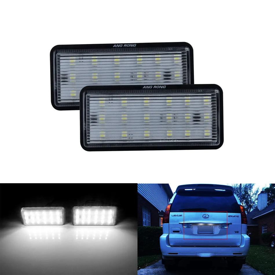 Canbus LED License Plate Lights For Lexus GX470 LX470 LX570 J100 J120 J200 by InterCyprus Trading Ltd