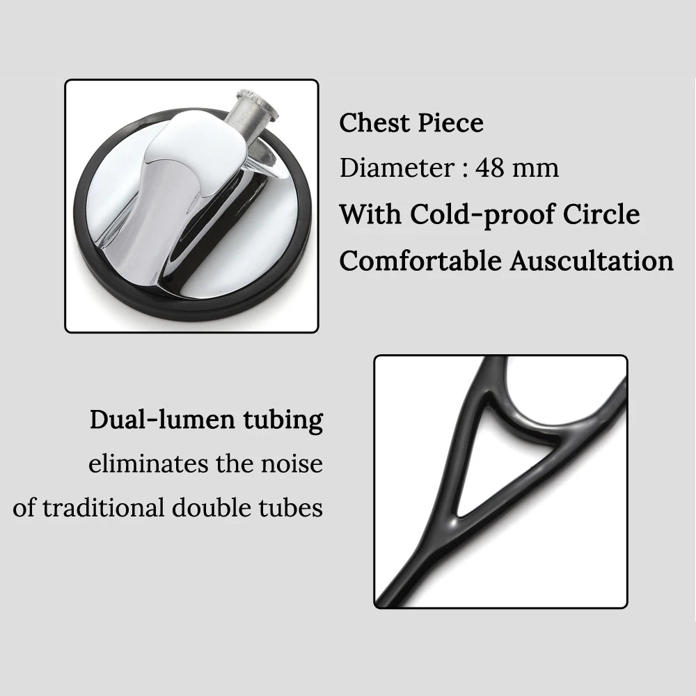 Heart Lung Cardiology Stethoscope - Single Head Design