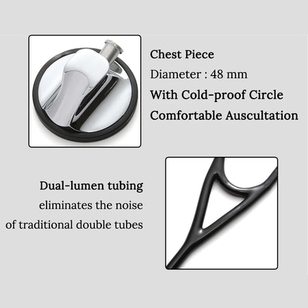 Heart Lung Cardiology Stethoscope - Single Head Design