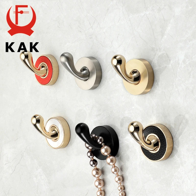 KAK Zinc Alloy Wall Hook Coat Hanger 30mm Gold Black