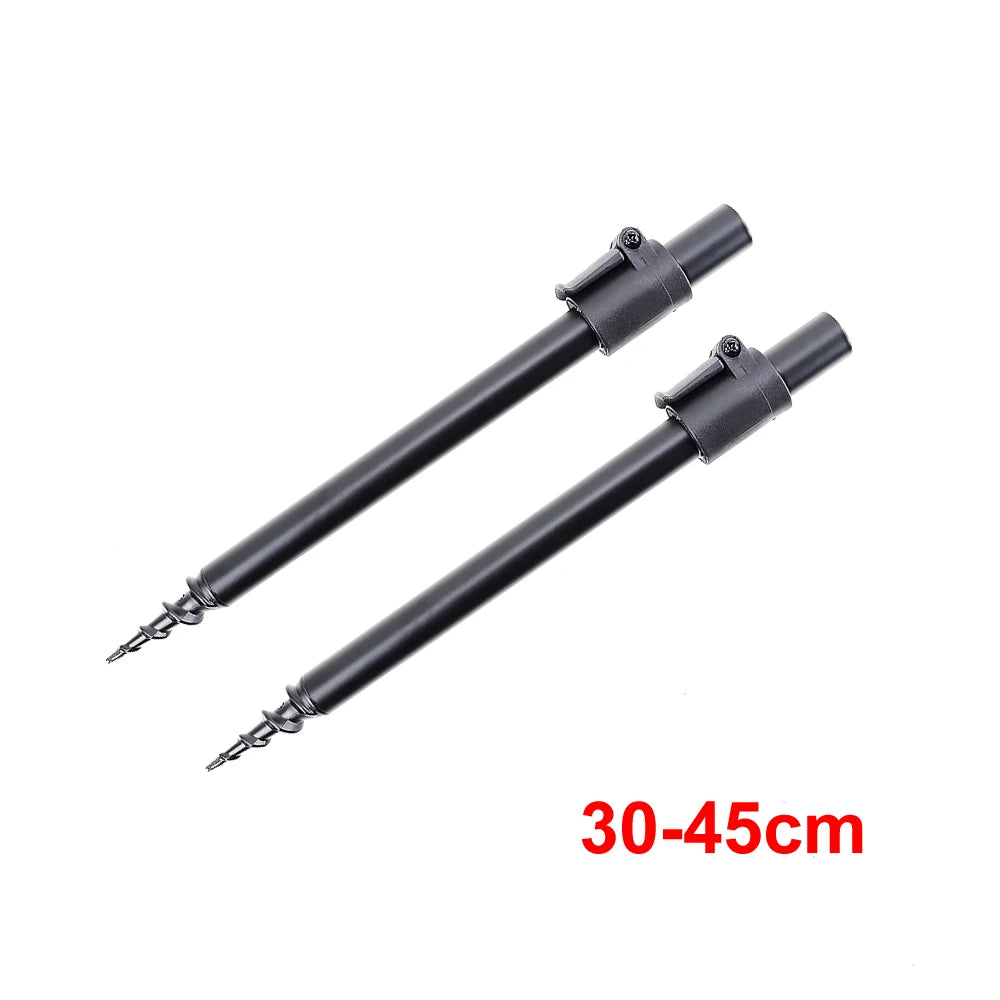 Hirisi Aluminium Carp Fishing Bank Sticks - 2 Piece Telescopic Rod Pod Support 30-45cm