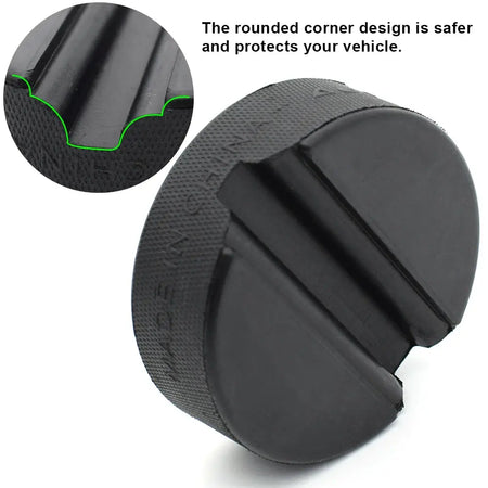 Rubber Jack Pad Support Pinch Weld Slotted Floor Frame Adapter Jacking Trolly Car Removal Repair Tool For VW Audi Seat Skoda by InterCyprus Trading Ltd