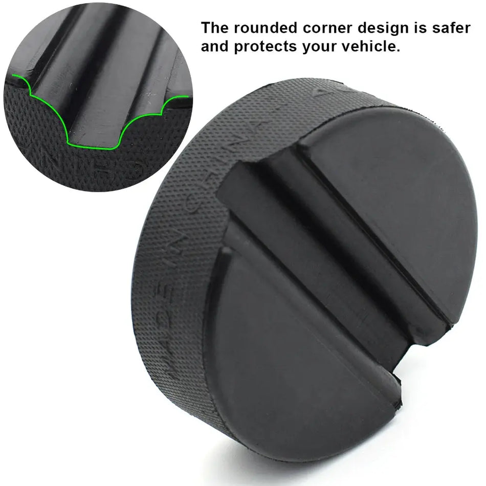 Rubber Jack Pad Support Pinch Weld Slotted Floor Frame Adapter Jacking Trolly Car Removal Repair Tool For VW Audi Seat Skoda by InterCyprus Trading Ltd