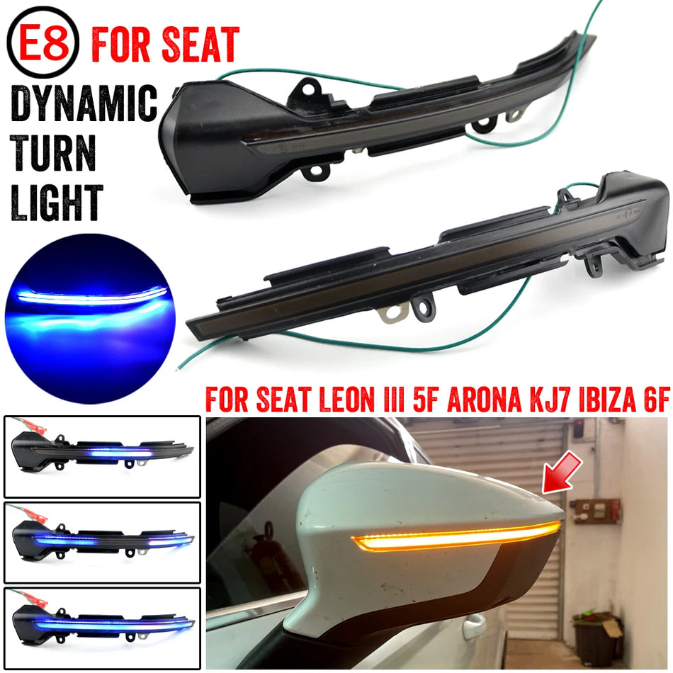 Luces de Espejo con Señal de Giro Dinámica LED para Seat León Mk3 5F Cupra