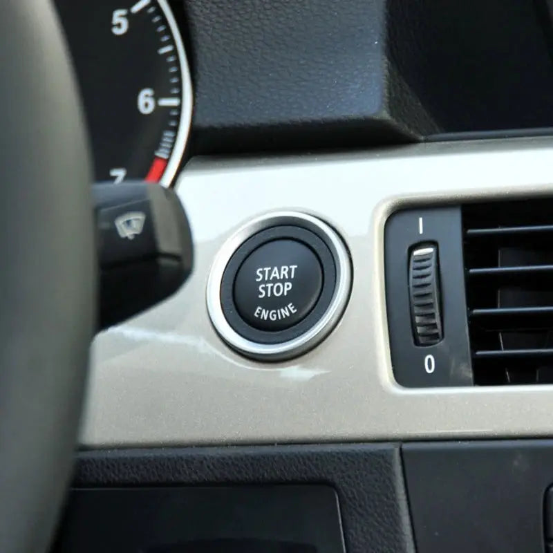 Engine Ignition Switch Start Stop Button Cover For BMW E Series 3S X1 X5 X6 Z4 E70 E71 E72 E90 E91 E92 E93 E84 E60 E89 by InterCyprus Trading Ltd