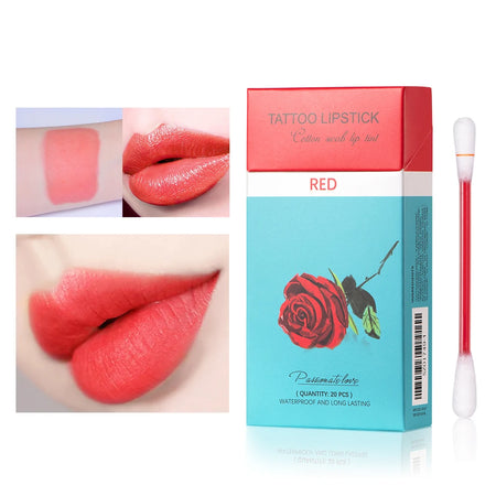 20pcs Non-Stick Waterproof Lip Stain Set red