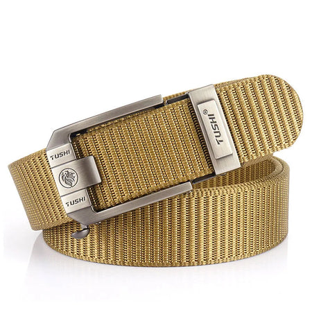 MEDYLA Tactical Nylon Belt with Metal Buckle - Heavy Duty Military &amp; Outdoor Use Silver buckle Z / 115CM