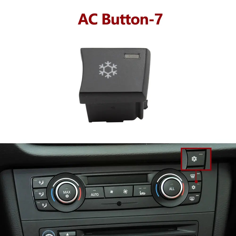 Car Air Conditioning AC Ventilation Adjust Switch Button For BMW 1 3 X1 X3 Series E82 E88 E84 E90 E91 E92 E93 F25 64119344143 by InterCyprus Trading Ltd