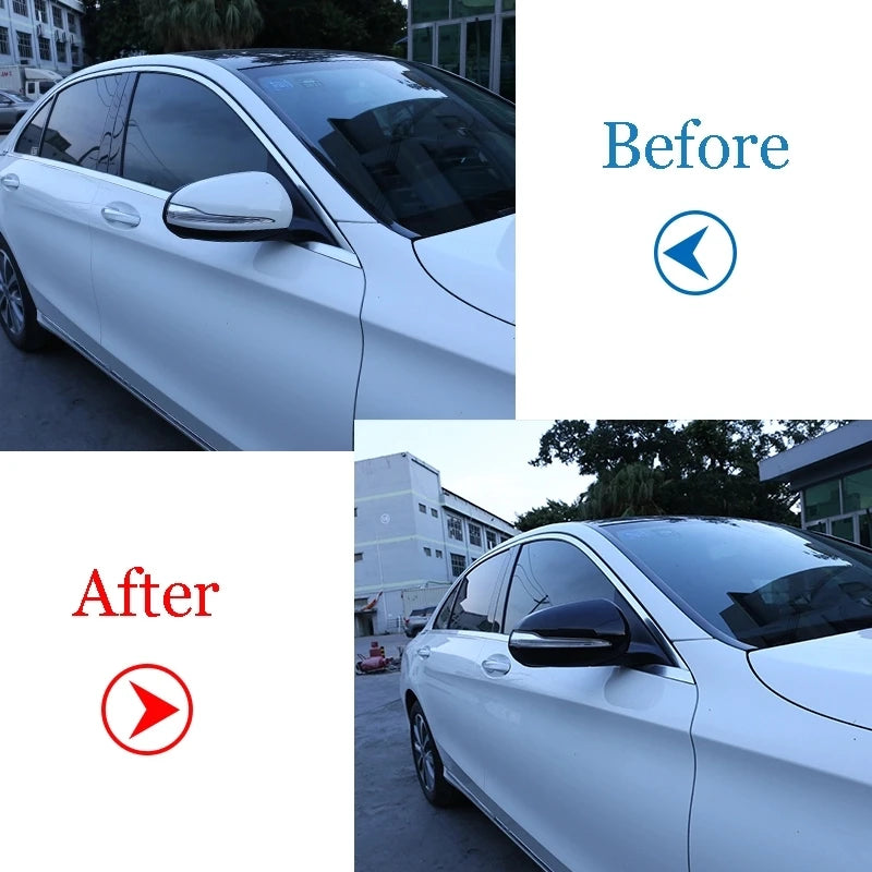 Αυτοκόλλητο Εξωτερικού Καθρέφτη από Ανθρακονήματα για MB C W205 S E GLC