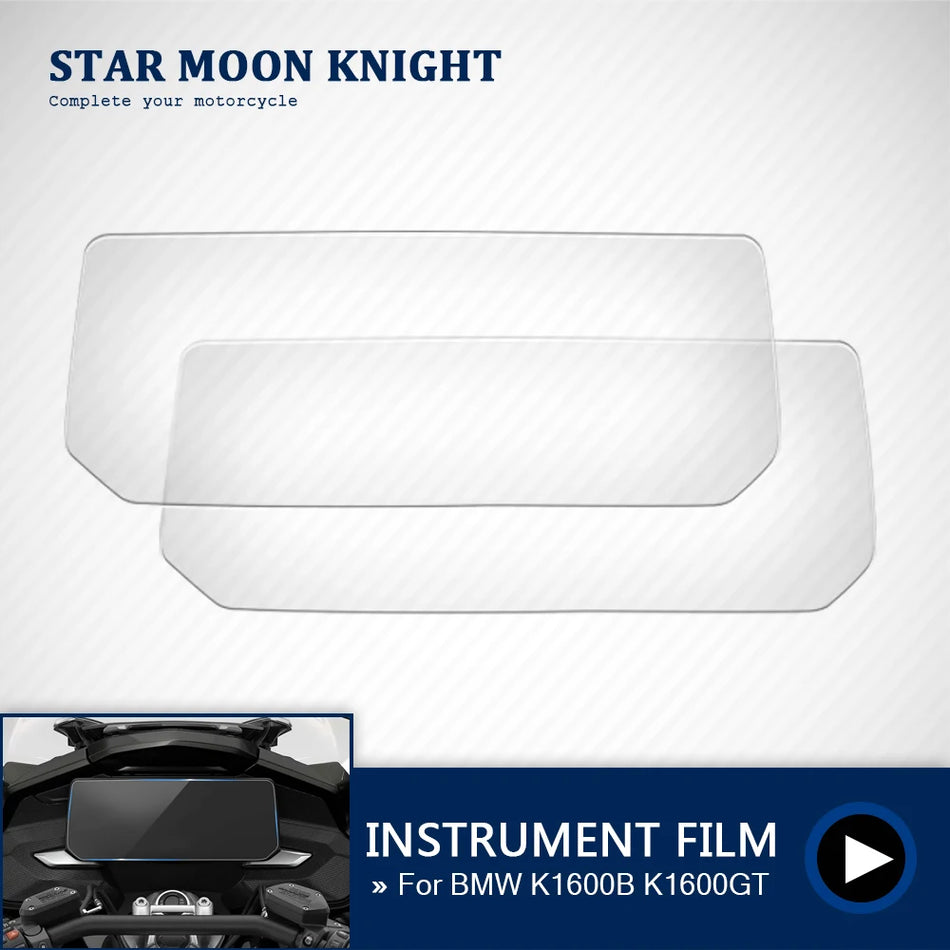 BMW K1600B K1600GA K1600GT K1600GTL Instrument Skærmbeskytter Film Ridsefast Plast Instrumentbræt Beskyttelse