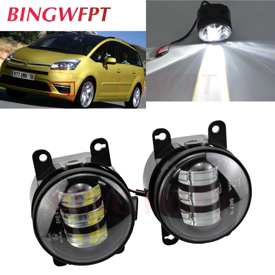 Luces antiniebla LED de aluminio y plástico para Citroën C4 Picasso / C4 Grand Picasso